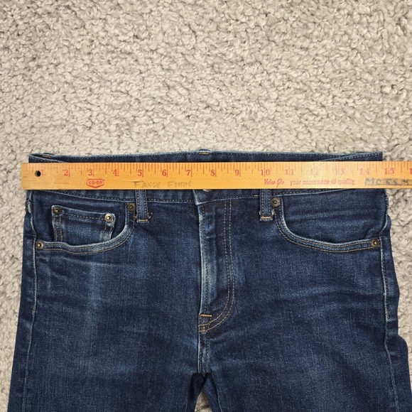 Uniqlo Jeans Mens 30x34 (Fits 29x32) Selvedge Kaihara Slim Straight Low Rise - Picture 12 of 16